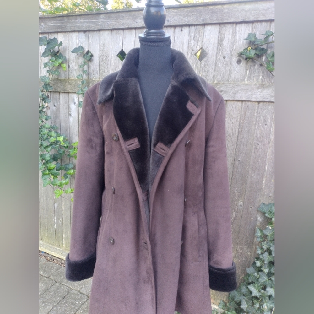 Calvin Klein Lined Heavy Winter Coat Size Large - Picture 3 of 15